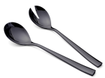 Salton SBSS2 Black Set Of 2 Salad Serving Spoons - Peachzone