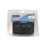 LUMENO Switch Panel Premium 3WAY Black