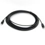 5M Black Digital Fiber Optical Audio Spdif Toslink Cable