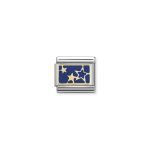 Composable Classic Link Gold Stars Blue Plate