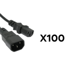 Batch Of 100X Male To Female Extension Power Cables - Gold Choice