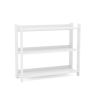 Platina White Low Bookcase