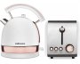 Mellerware Stainless Steel White Toaster And Kettle Combo Set