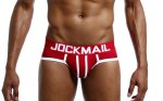 Jockmail Red And White Briefs