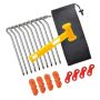 Ground Nails Camping Tent Accessories Windproof Rope Hammer Nail Set