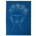 Silkscreen Stencil Frida Kahlo Line Art Face 17 X 14CM