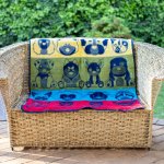 Finesse Pet Blanket - Kennel Navy aqua - 100 X 120 Cm