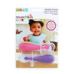 Munchkin Gentle Scoop Silicone Training Spoons 2 Pack Assorted - Pink purple