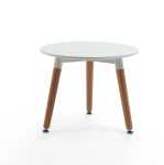 Minimalistic Wooden Round Side Table