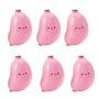 6PIECE Pink Banana Shape Soft Squeeze Fidget Popping Bubble Sensory Toys