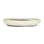 Japanese Shiro Glazed Banded Oval Containers - Small 410 L X 315 W X 62MM H