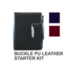 A5 Buckle Pu Leather Black Filofax Starter Kit