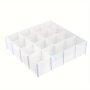 4PCS White Drawer Dividers - Adjustable & Customizable Storage Organizers For Cosmetics Office Supplies Kitchen Bathroom & Clothing