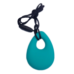 Sensory Chew Necklace Teardrop - Turquoise