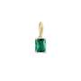 Charm Pendant Large Green Stone