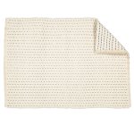Fancy Twill With Navy Mat - Bath Mat - 60 X 80 Cm