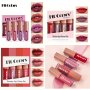 Fit Colors 4-PIECE Lip Gloss Set Velvet Non-stick Cup Diamond Lip Gloss Liquid Lipstick Set Valentine's Day Gifts