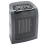 Ceramic Electric Heater Black 1500W