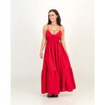 Strappy Dress In Red - L