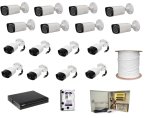 Dahua 16CH 1080 Cooper Kit With 16 Bullet Dome Cameras 20M Ir