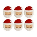 Father Christmas Faces Small Pack Of 6