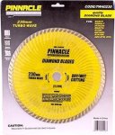 Pinnacle Diamond Blade Turbo Wave 230MM X 22.22 Pinnacle TW40230