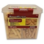 400PC Metric Dowel Bucket Assortment Of Dowels 5396