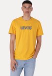 Levi's Graphic Crew Neck Tee Za Ssnl Headline Lo - Yellow