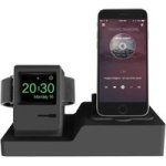 Tuff-Luv Apple Watch Airpods Iphone 3 In 1 Classic Charging Station Black A1_166