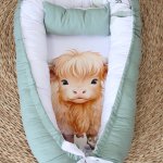 Baby Nest Baby Sleeping Pod Baby Highland Cow Pennygum