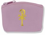 Good Shepherd Creations Traditional Rosary Pouch With Embossed Chi Rho Pink