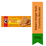 Bakers Ginger Nuts Crunchy Biscuits 200G - 200G