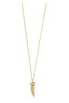 Tribal Brass Tooth Necklace