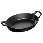 Staub Oval Cast Iron Oven Dish 28CM 1.6L Black