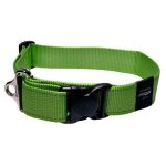 Rogz Utility Reflective Classic Collar - Landing Strip XX Large Lime