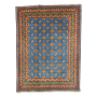 Traditional Afghan Akcha Woolen Blue Large Rug - 202 X 151 Cm