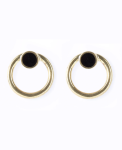 Full Circle Earrings - White