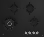 MACM11B 650MM Black Gas On Glass Built-in Hob