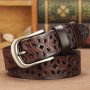 New Fashionable Genuine Belt Needle Buckle Hollow Belts Decoration Versatile Belts For Women