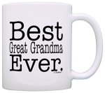 ThisWear Mother's Day Gift For Grandma Best Great Grandma Ever Gift Coffee Mug Tea Cup White