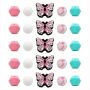 Butterfly Beads Silicone Beads For Keychain Making