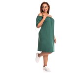 Donnay Plus Size Slub Jersey T-Shirt Dress - Olive