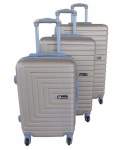 Smte 3 Piece Mooistar 28 Inch Travel Luggage Suitcase Set Gold With Keychain