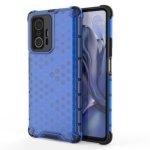 For Xiaomi Mi 11T 11T Pro Shockproof Honeycomb PC + Tpu Phone Case Blue