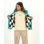 Sleeveless Puffer Jacket In Green - L
