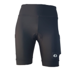 High Waist Ladies Cycling Shorts - Black - Ladies L - 36