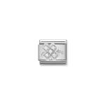 Composable Classic Link Clover In Silver And Stones