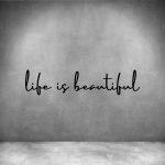 Life Is Beautiful - L 450MM Rust Coat Font 2