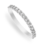 Chet Sterling Silver & Cubic Zirconia 4-CLAW Stacking Ring