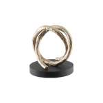 Circular Gold Ceramic Sculpture